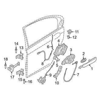 BMW OE - Rear Door - Lock & Hardware