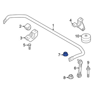 BMW OE - Rear Upper Suspension Stabilizer Bar Link Nut