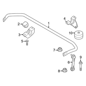 BMW OE - Rear Suspension - Stabilizer Bar & Components (W/O Dynamic Drive)