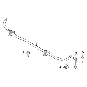 BMW OE - Rear Suspension - Stabilizer Bar & Components (W/O Dynamic Drive)