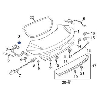BMW OE - Deck Lid Hinge Nut
