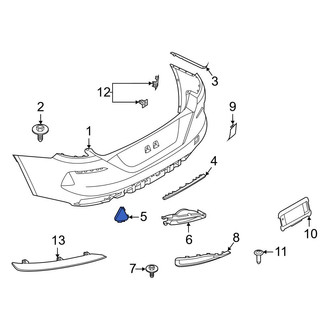 BMW OE - Rear Right Upper Bumper Trim