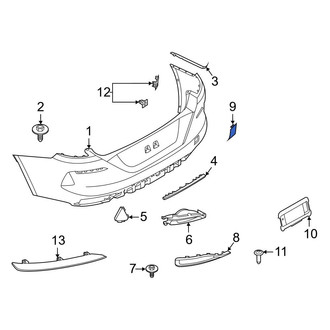 BMW OE - Rear Right Tow Eye Cap