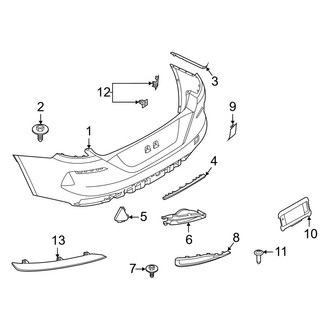 BMW OE - Rear Bumper - Bumper & Components (W/O M Type Bumper Cover & Trim)