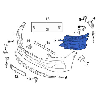 BMW OE - Front Left Upper Bumper Cover Support Rail