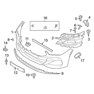 BMW OE - Front Bumper & Grille - Bumper & Components (With M Type, Bumper Cover & Trim)