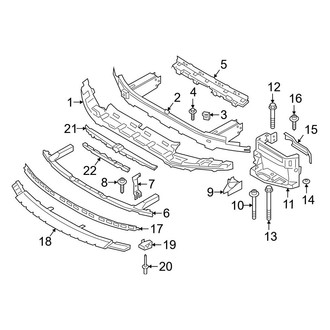 BMW OE - Front Bumper & Grille - Bumper & Components (With M Type, Bumper Support)