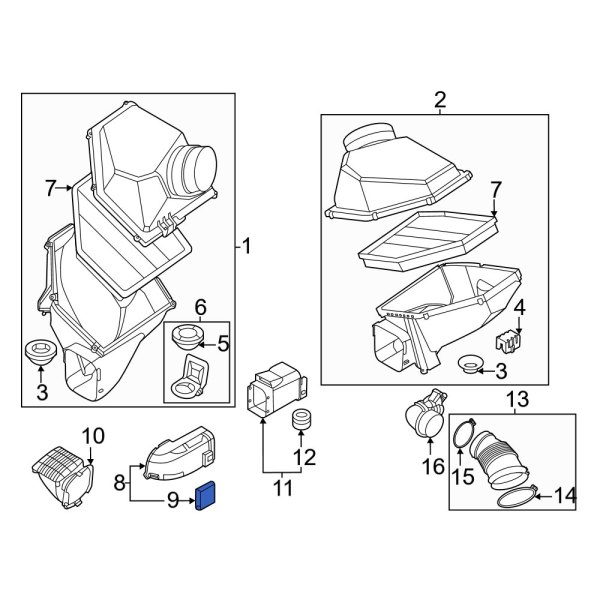 Engine Air Intake Hose Clip