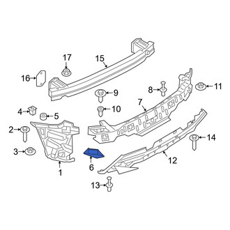 BMW OE - Rear Right Bumper Impact Absorber