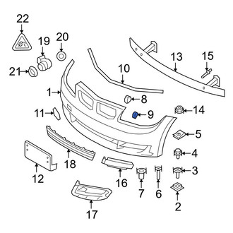 BMW OE - Left Headlight Washer Nozzle Adapter