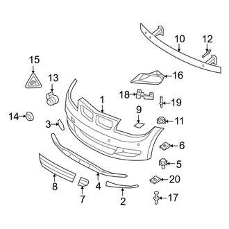 BMW OE - Front Bumper & Grille - Bumper & Components (With Performance Package)