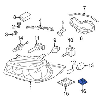 BMW OE - Front Headlight Motor