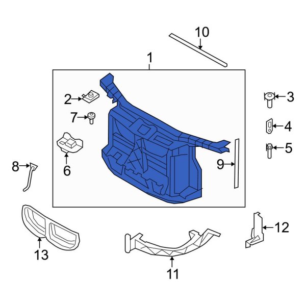 Radiator Support Panel