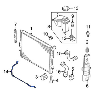 BMW OE - Engine Coolant Overflow Hose