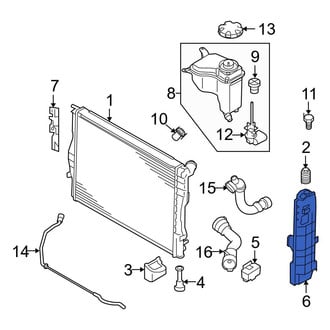 BMW OE - Left Radiator Mount Bracket