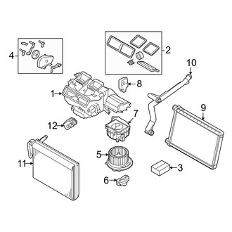BMW OE - Air Conditioner & Heater - Evaporator & Heater Components