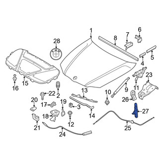 BMW OE - Front Hood Release Handle Bracket