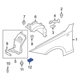 BMW OE - Radiator Support Splash Shield Clip