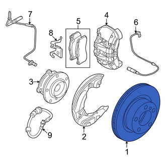BMW OE - Front Disc Brake Rotor