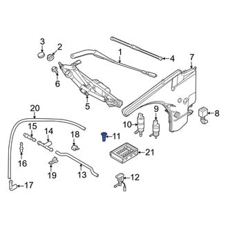 BMW OE - Front Windshield Washer Pump Strainer