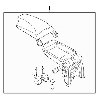 BMW OE - Console - Armrest (With Storage Compartment)