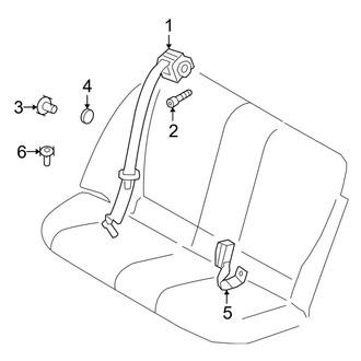 BMW OE - Restraint Systems - Rear Seat Belts (Convertible)