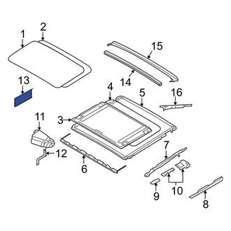 BMW OE - Sunroof Frame Hardware Kit
