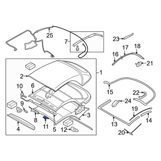 BMW OE - Left Convertible Top Latch