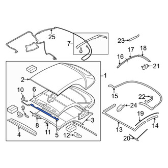 BMW OE - Convertible Top Seal