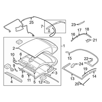 BMW OE - Retractable Top - Cover & Components (Convertible)