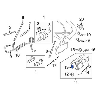 BMW OE - Convertible Top Latch Grommet