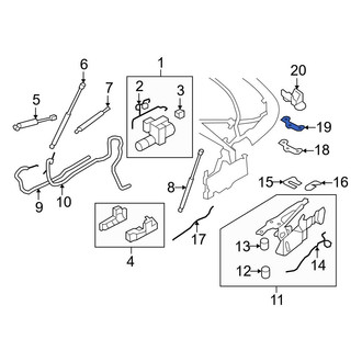 BMW OE - Left Convertible Top Gasket