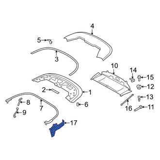 BMW OE - Rear Left Convertible Top Mounting Plate