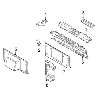 BMW OE - Retractable Top - Interior Trim (Roll Bar), (Convertible)