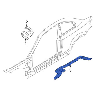 BMW OE - Left Lower Windshield Molding