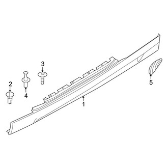 BMW OE - Pillars, Rocker & Floor - Exterior Trim (With Performance Package), (Convertible)