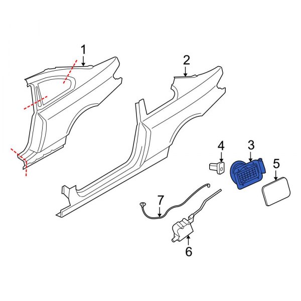 Fuel Filler Housing