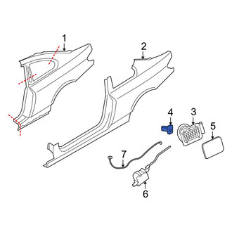 BMW OE - Fuel Door Bumper