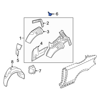 BMW OE - Rear Left Quarter Panel Gutter