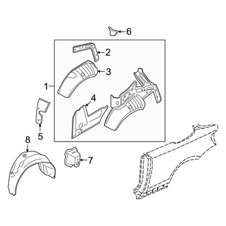 BMW OE - Quarter Panel - Inner Structure (Convertible)