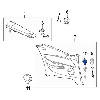 BMW OE - Lower Quarter Panel Trim Panel Clip