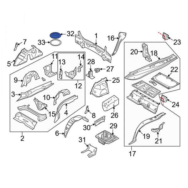 Trunk Floor Access Cover