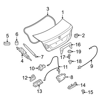 BMW OE - Trunk Lid - Lid & Components