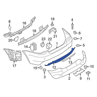 BMW OE - Rear Center Bumper Cover