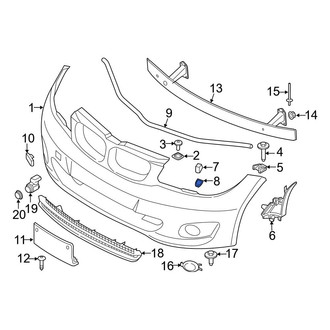 BMW OE - Right Headlight Washer Nozzle Adapter