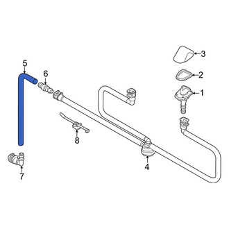 BMW OE - Front Headlight Washer Hose