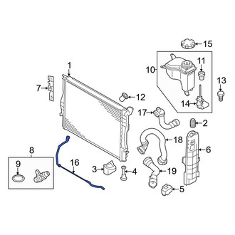 BMW OE - Engine Coolant Overflow Hose