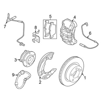 BMW OE - Front Suspension - Brake Components (Base)