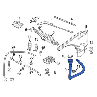 BMW OE - Front Washer Fluid Reservoir Filler Pipe