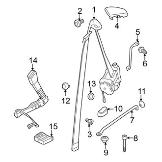 BMW OE - Restraint Systems - Front Seat Belts (Convertible)